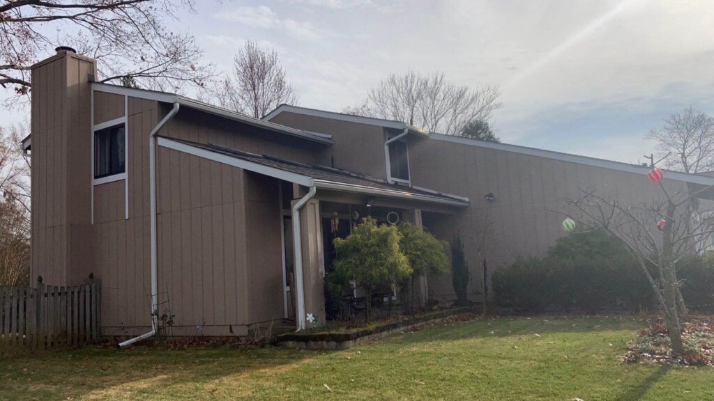 Before Red siding installed on Herndon home