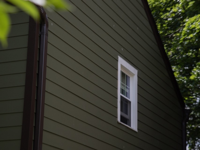 1970's Bethesda home has new roof, siding, and doors installed